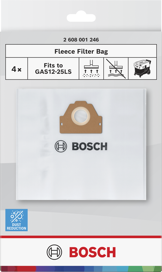 Bosch fliisist filtrikott GAS12-25LS tolmuimejale, 10-liitrine.